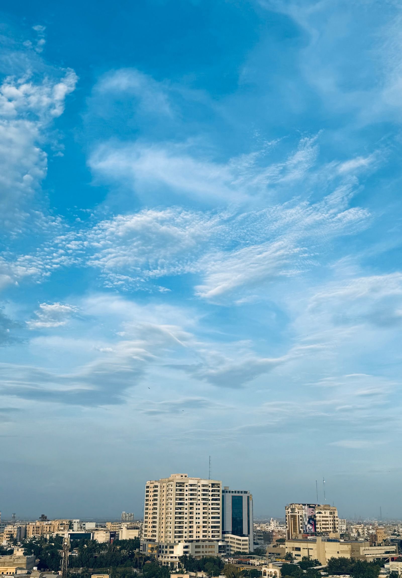 Karachi skyline at dusk