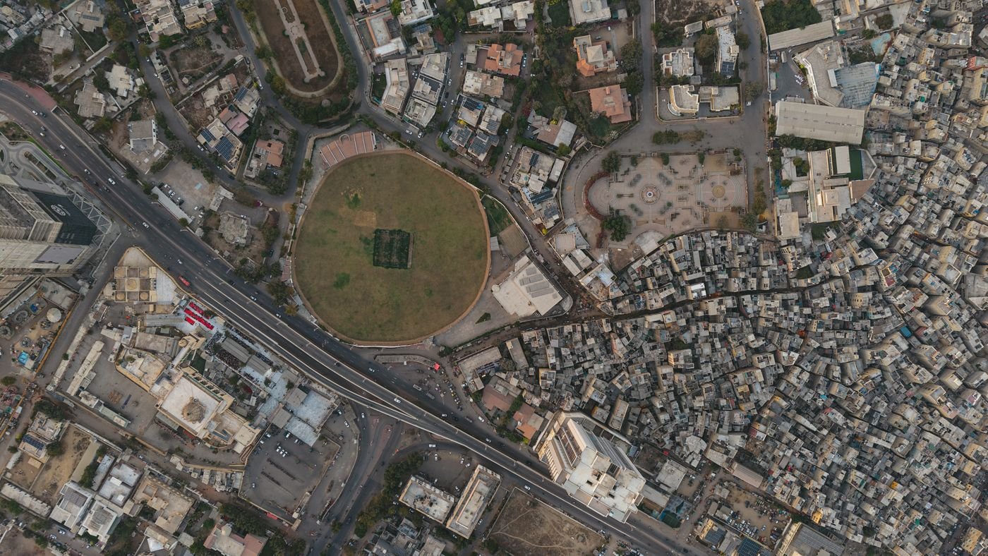Aerial view of Karachi